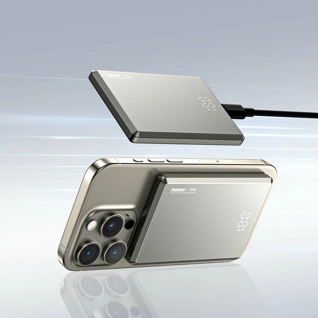 thumb картинка Аккумулятор внешний Remax MagSafe 20W 5000 мАч RPP-107 от магазина Fastoo