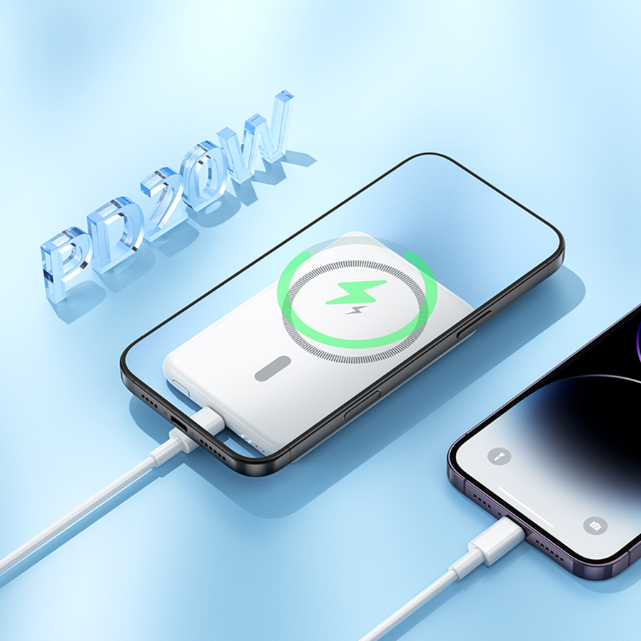 thumb картинка Аккумулятор внешний Hoco MagSafe 5000 мАч 15W J140A от магазина Fastoo