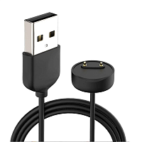 картинка Зарядное устройство USB для Xiaomi Mi Band 5 / 6 Black магазин Fastoo являющийся официальным дистрибьютором в России 
