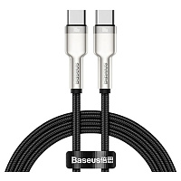 картинка Кабель Baseus Cafule Type-C to Type-C 100W 1m магазин Fastoo являющийся официальным дистрибьютором в России 